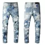 amiri jeans 2021 nouveaux  hommesy 3d star blue